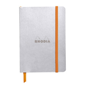 Rhodia Softcover Notebook - Medium - Silver - Lined